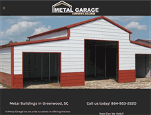 Tablet Screenshot of metalgarageinc.com